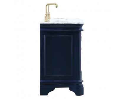 Elegant Double Bathroom Vanity - Blue (VF52060DBL)