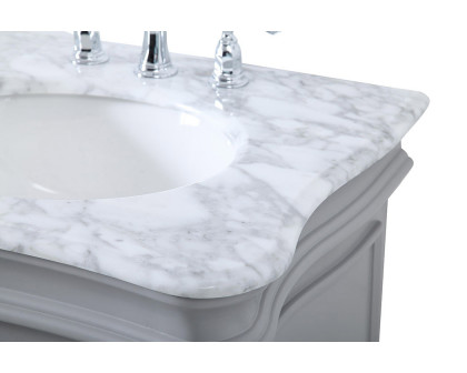 Elegant Double Bathroom Vanity - Gray (VF52060DGR)