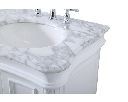 Elegant Double Bathroom Vanity - White (VF52060DWH)