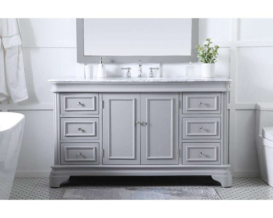 Elegant Single Bathroom Vanity - Gray (VF52060GR)