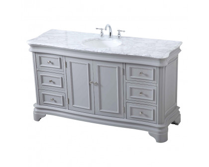 Elegant Single Bathroom Vanity - Gray (VF52060GR)