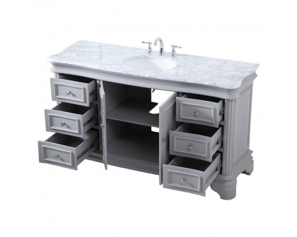 Elegant Single Bathroom Vanity - Gray (VF52060GR)