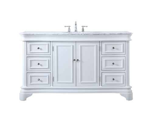 Elegant Single Bathroom Vanity - White (VF52060WH)