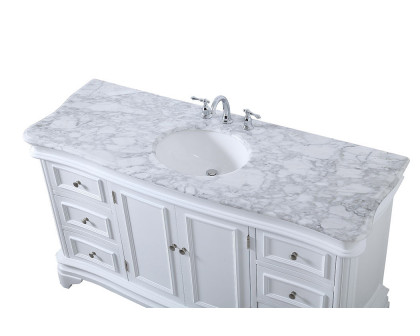 Elegant Single Bathroom Vanity - White (VF52060WH)