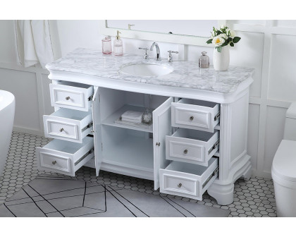 Elegant Single Bathroom Vanity - White (VF52060WH)