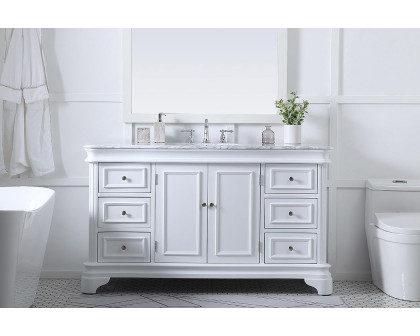 Elegant Single Bathroom Vanity - White (VF52060WH)