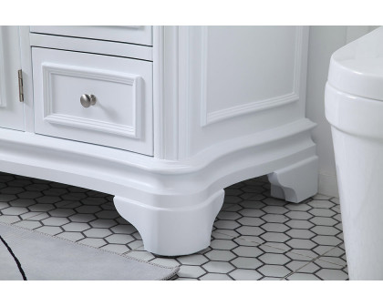 Elegant Single Bathroom Vanity - White (VF52060WH)