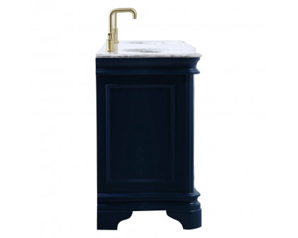 Elegant Double Bathroom Vanity - Blue (VF52072DBL)