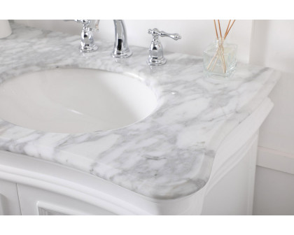 Elegant Double Bathroom Vanity - White (VF52072DWH)