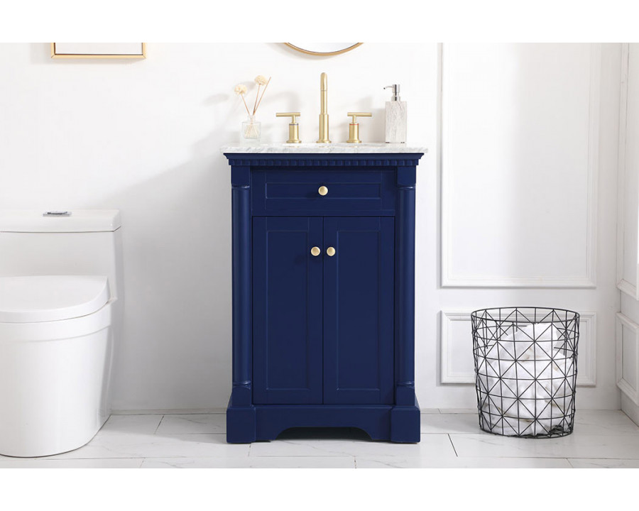 Elegant Bathroom Vanity - Blue, L 24" (VF53024BL)