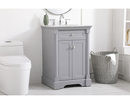 Elegant Bathroom Vanity - Gray, L 24" (VF53024GR)