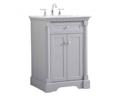 Elegant Bathroom Vanity - Gray, L 24" (VF53024GR)