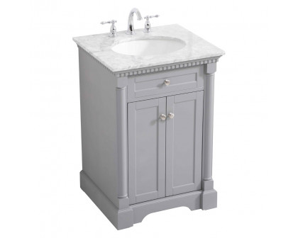 Elegant Bathroom Vanity - Gray, L 24" (VF53024GR)