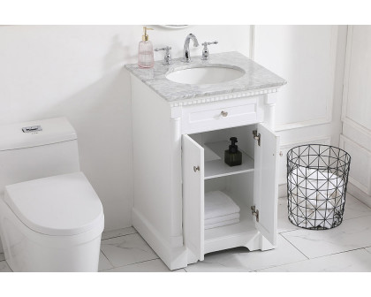 Elegant Bathroom Vanity - White, L 24" (VF53024WH)