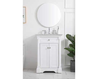 Elegant Bathroom Vanity - White, L 24" (VF53024WH)