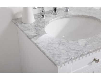 Elegant Bathroom Vanity - White, L 24" (VF53024WH)