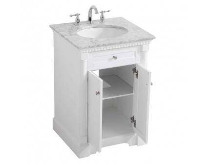 Elegant Bathroom Vanity - White, L 24" (VF53024WH)