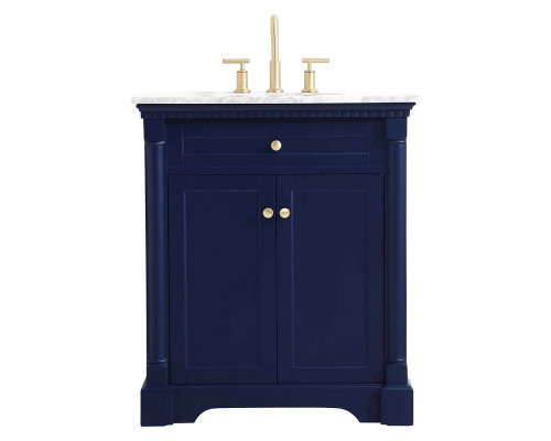 Elegant Bathroom Vanity - Blue, L 30" (VF53030BL)