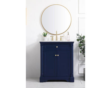 Elegant Bathroom Vanity - Blue, L 30" (VF53030BL)