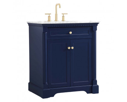 Elegant Bathroom Vanity - Blue, L 30" (VF53030BL)