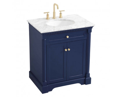 Elegant Bathroom Vanity - Blue, L 30" (VF53030BL)