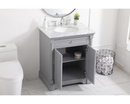 Elegant Bathroom Vanity - Gray, L 30" (VF53030GR)