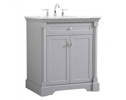 Elegant Bathroom Vanity - Gray, L 30" (VF53030GR)