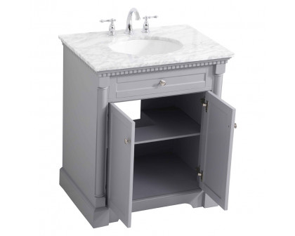 Elegant Bathroom Vanity - Gray, L 30" (VF53030GR)