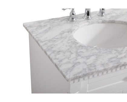 Elegant Bathroom Vanity - White, L 30" (VF53030WH)