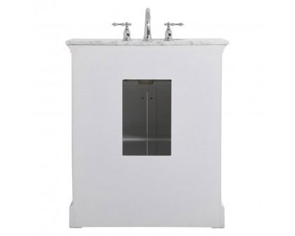 Elegant Bathroom Vanity - White, L 30" (VF53030WH)