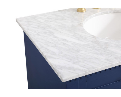 Elegant Bathroom Vanity - Blue, L 36" (VF53036BL)