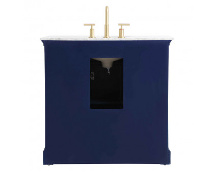 Elegant Bathroom Vanity - Blue, L 36" (VF53036BL)