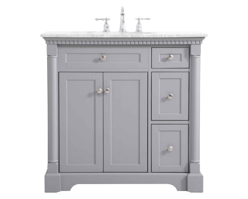 Elegant Bathroom Vanity - Gray, L 36" (VF53036GR)