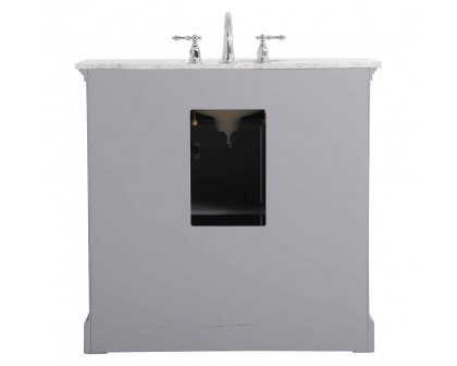 Elegant Bathroom Vanity - Gray, L 36" (VF53036GR)