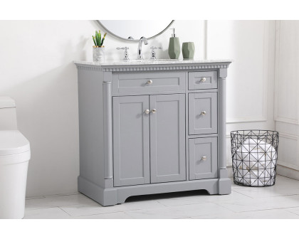 Elegant Bathroom Vanity - Gray, L 36" (VF53036GR)