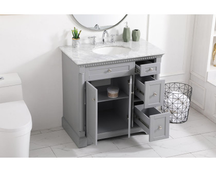 Elegant Bathroom Vanity - Gray, L 36" (VF53036GR)