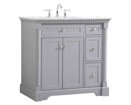 Elegant Bathroom Vanity - Gray, L 36" (VF53036GR)