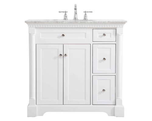 Elegant Bathroom Vanity - White, L 36" (VF53036WH)