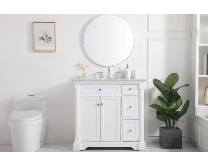 Elegant Bathroom Vanity - White, L 36" (VF53036WH)