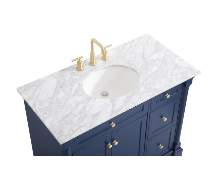 Elegant Bathroom Vanity - Blue, L 42" (VF53042BL)