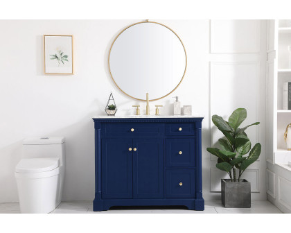 Elegant Bathroom Vanity - Blue, L 42" (VF53042BL)