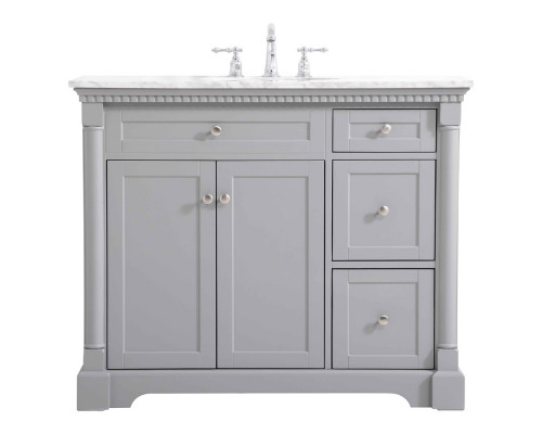 Elegant Bathroom Vanity - Gray, L 42" (VF53042GR)