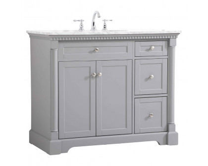 Elegant Bathroom Vanity - Gray, L 42" (VF53042GR)