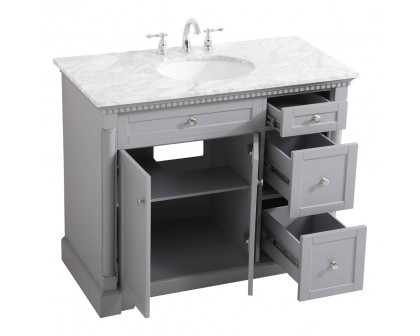 Elegant Bathroom Vanity - Gray, L 42" (VF53042GR)