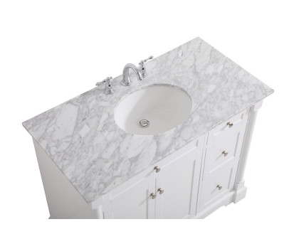 Elegant Bathroom Vanity - White, L 42" (VF53042WH)