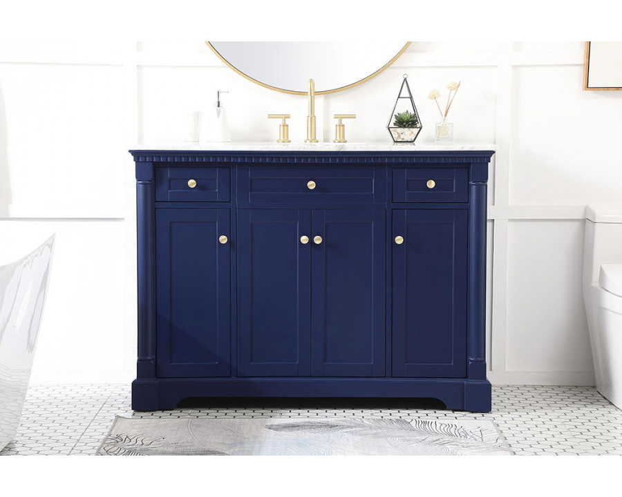 Elegant Bathroom Vanity - Blue (VF53048BL)