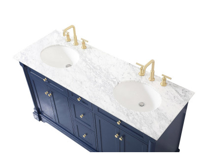 Elegant Bathroom Vanity - Blue, L 60" (VF53060DBL)