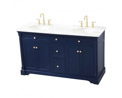 Elegant Bathroom Vanity - Blue, L 60" (VF53060DBL)