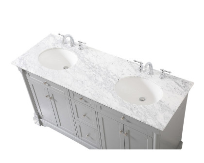 Elegant Bathroom Vanity - Gray, L 60" (VF53060DGR)