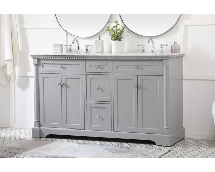 Elegant Bathroom Vanity - Gray, L 60" (VF53060DGR)